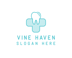 Dental Health Medical Cross  logo design