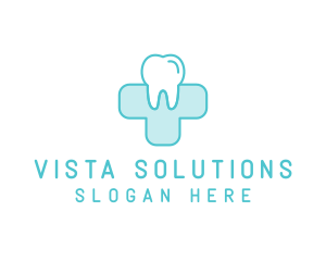 Dental Health Medical Cross  logo design