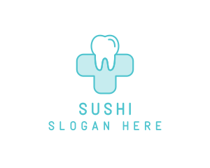 Dental Health Medical Cross  logo design