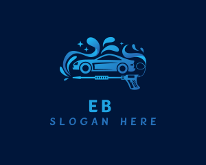 Blue - Car Pressure Washing logo design