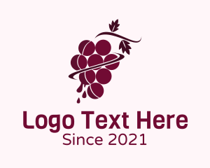 Winemaker - Grape Juice Plant logo design