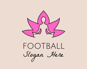 Silhouette - Flower Yoga Fitness logo design