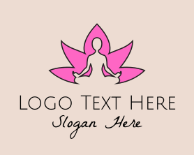 Fitness - Flower Yoga Fitness logo design