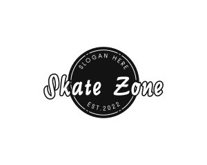 Skate - Urban Skating Badge logo design