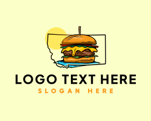 Steamed Crab - Elk Burger Montana logo design