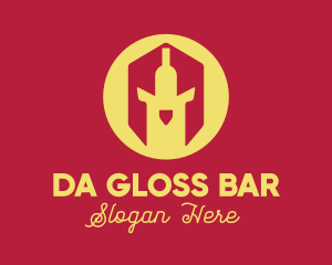 Bar Wine Helmet logo design