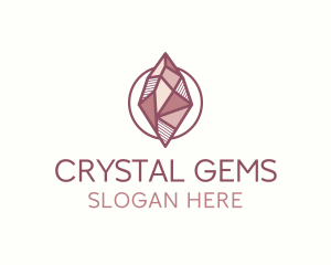 Handmade Crystal Jewelry logo design