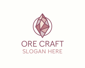 Handmade Crystal Jewelry logo design