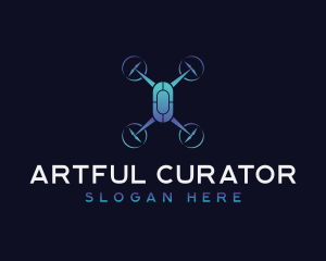 Quadrotor Aerial Drone Logo