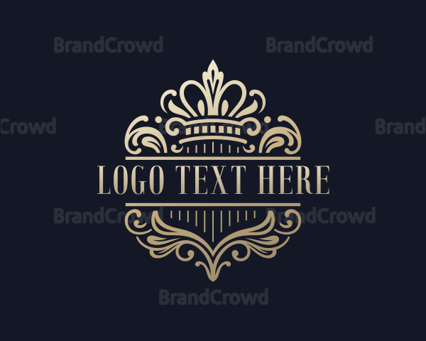 Royal Crown Wedding Logo