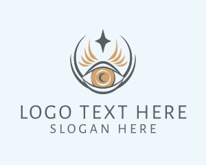 Magic Shop - Wreath Eye Lashes logo design