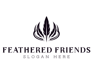 Feather Writing Publishing logo design