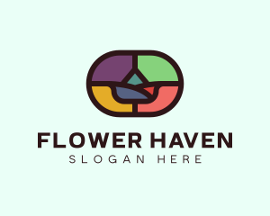 Flower Mosaic Decor logo design