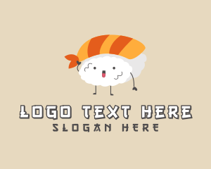 Dining - Asian Sushi Cartoon logo design