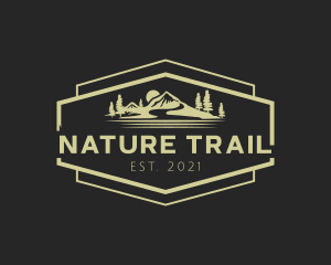 Trail - Mountain Hiking Gear logo design