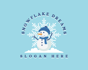 Winter - Christmas Winter Snowman logo design