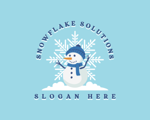 Winter - Christmas Winter Snowman logo design