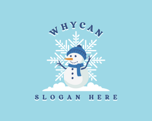 Seasonal - Christmas Winter Snowman logo design