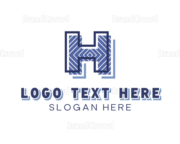 Creative Pattern Letter H Logo
