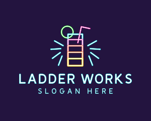 Neon Liquor Nightclub logo design