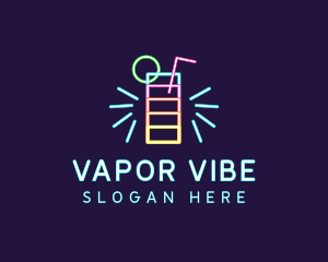 Neon Liquor Nightclub logo design