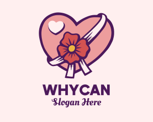 Dating Forum - Heart Valentine Gift logo design