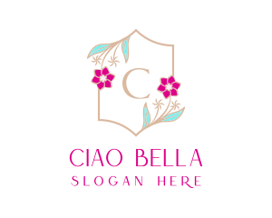 Floral Wedding Frame  logo design