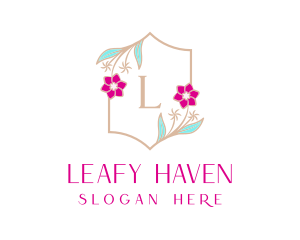 Floral Wedding Frame  logo design