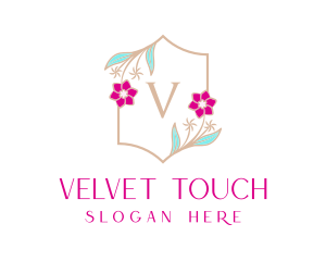 Floral Wedding Frame  logo design