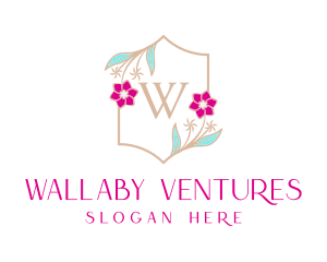 Floral Wedding Frame  logo design