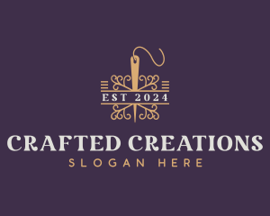 Needle Weaver Knitting logo design