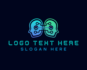 Head - Human Ai Cyber Tech logo design