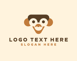 Animal Sanctuary - Happy Toy Monkey logo design