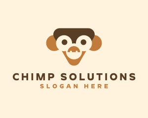 Happy Toy Monkey logo design