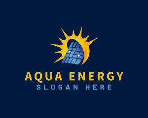 Solar Panel Energy Technology logo design