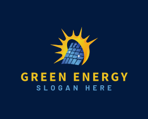 Solar Panel Energy Technology logo design