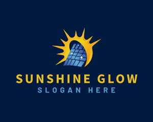 Sunlight - Solar Panel Energy Technology logo design