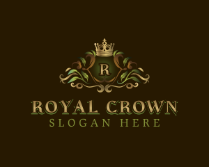 Ornamental Royal Crown logo design