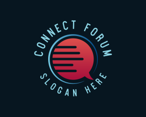 Forum - Social Chat Forum logo design