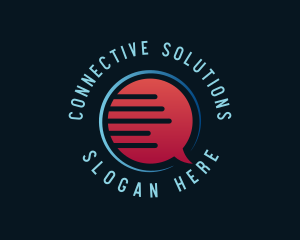 Communicate - Social Chat Forum logo design