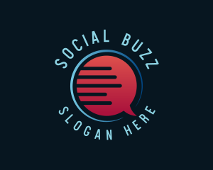 Social Chat Forum logo design