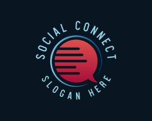 Social - Social Chat Forum logo design