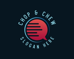 Speak - Social Chat Forum logo design