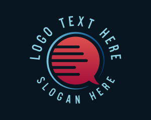 Pr - Social Chat Forum logo design