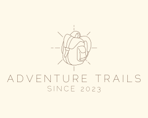 Camping Bag Backpack logo design