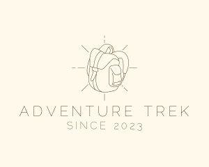 Trek - Camping Bag Backpack logo design