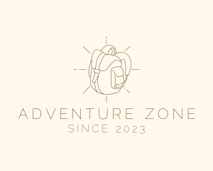 Camping Bag Backpack logo design