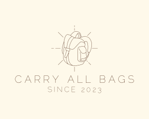 Bag - Camping Bag Backpack logo design