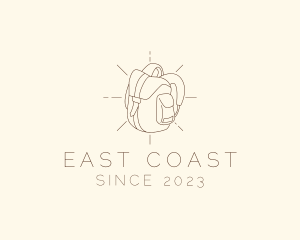 Camping Bag Backpack logo design