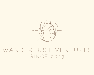 Traveller - Camping Bag Backpack logo design